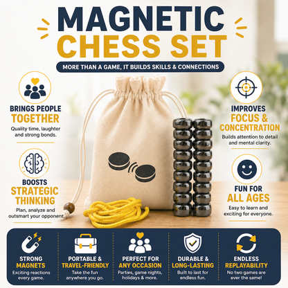Magnetic Chess Set With Pouch